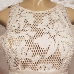 White Lace Beach Wedding Dress by Asilio